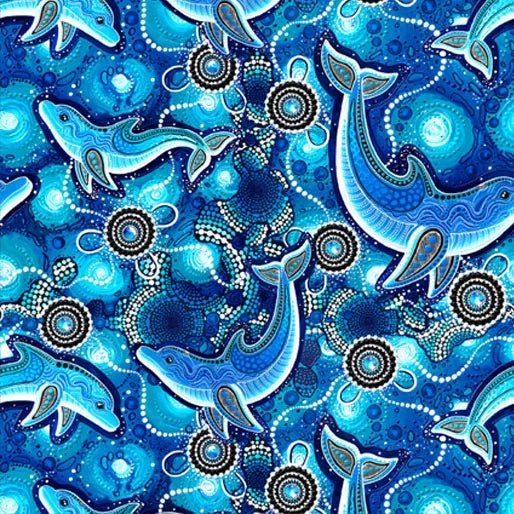 Spirit of the Bush – Dolphins 20 - Everything Fabric