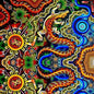 Spirit of the Bush III – Goanna Cotton Quilting Fabric - Everything Fabric