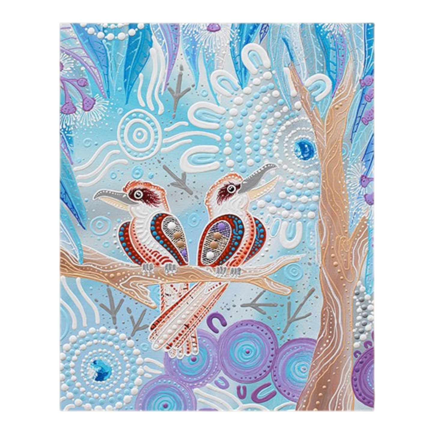 Spirit of the Bush III Kookaburra Dreaming 36 x 44 In Panel - Everything Fabric