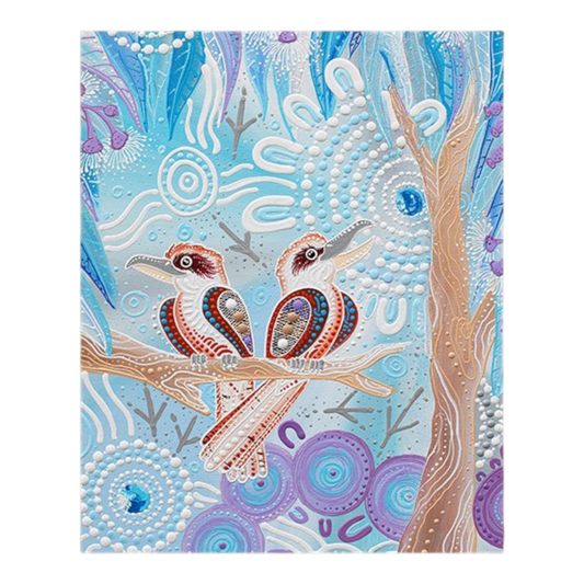 Spirit of the Bush III Kookaburra Dreaming 36 x 44 In Panel - Everything Fabric
