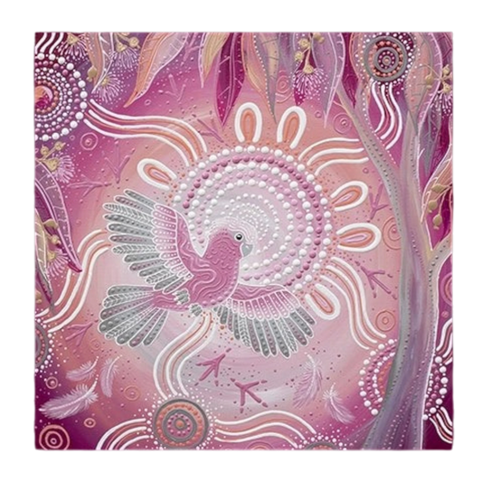 Spirit of the Bush III Pink Galah 44 Inch Panel - Everything Fabric