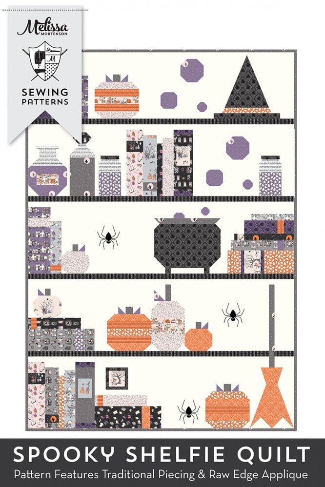 Spooky Shelfie Quilt Pattern - Everything Fabric