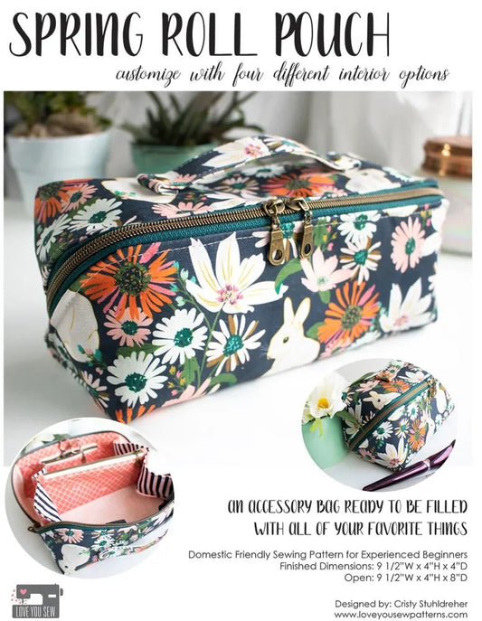 Spring Roll Pouch Pattern - Everything Fabric