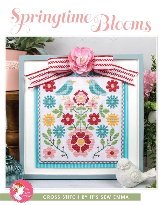 Springtime Blooms Cross Stitch Pattern - Everything Fabric