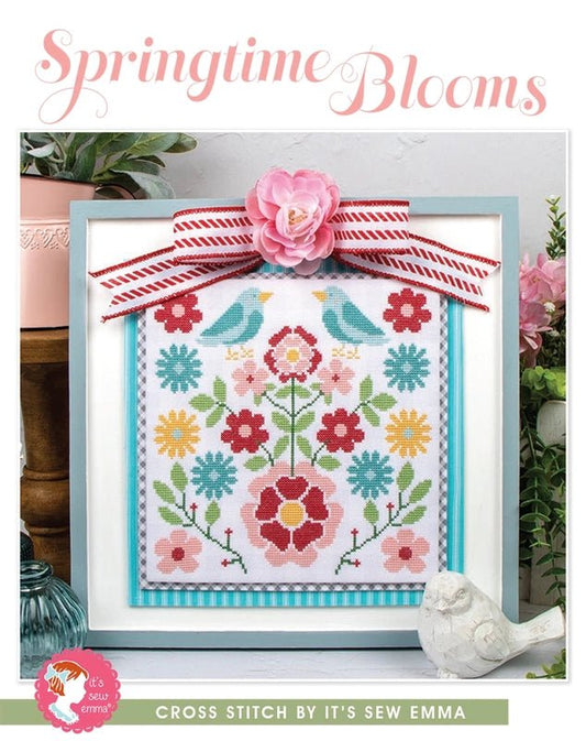 Springtime Blooms Cross Stitch Pattern - Everything Fabric