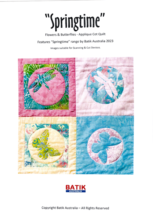 Springtime - Cot Quilt Pattern - Everything Fabric