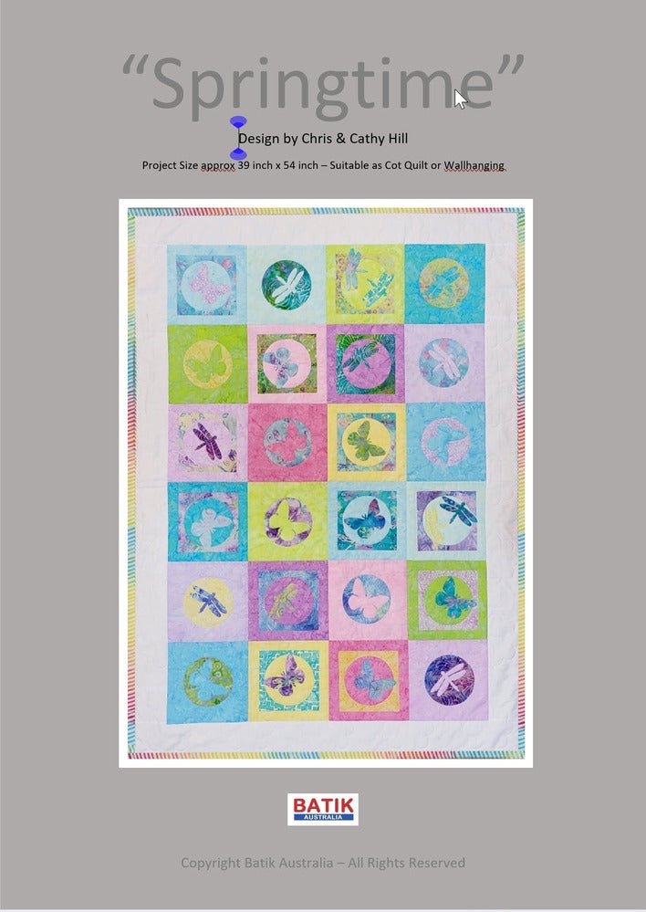 Springtime - Cot Quilt Pattern - Everything Fabric