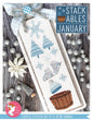 Stackables Cross Stitch Pattern - JANUARY - Everything Fabric