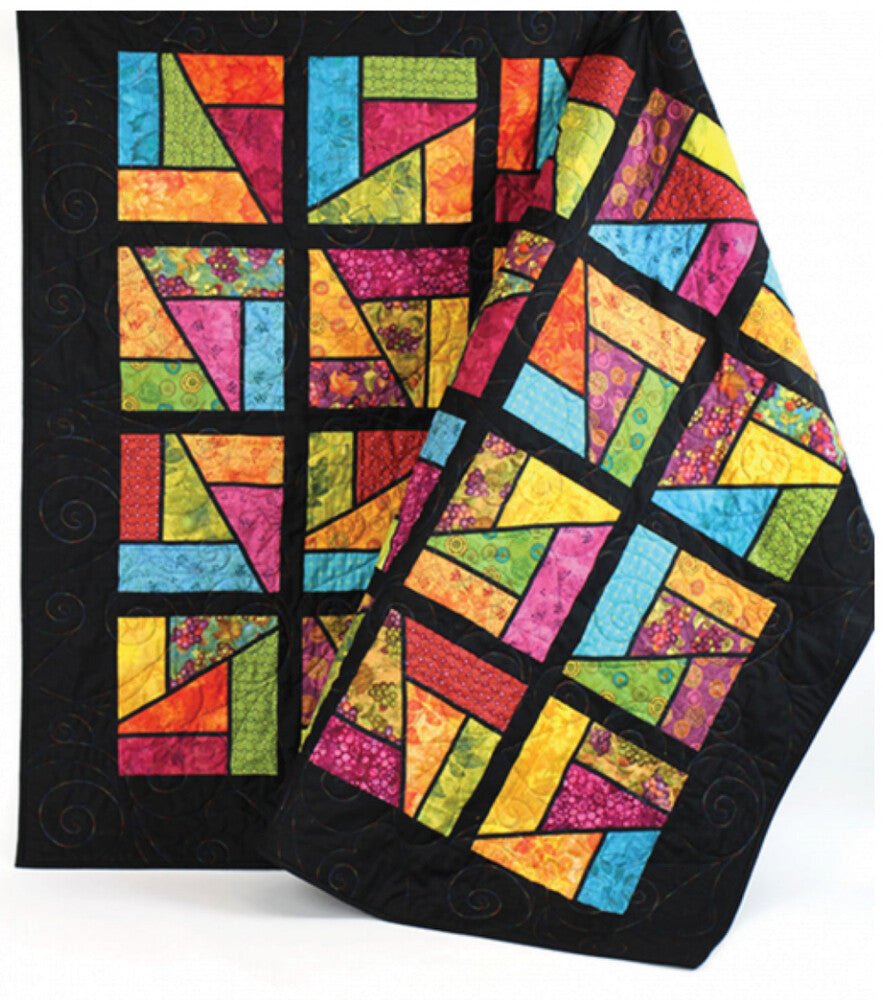 Stained Glass Magic Quilt Pattern - Everything Fabric