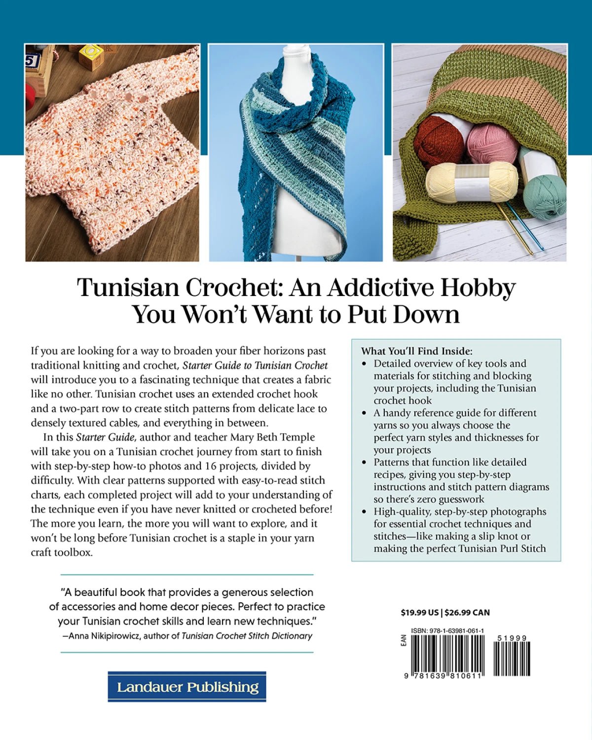 Starter Guide to Tunisian Crochet Book - Everything Fabric
