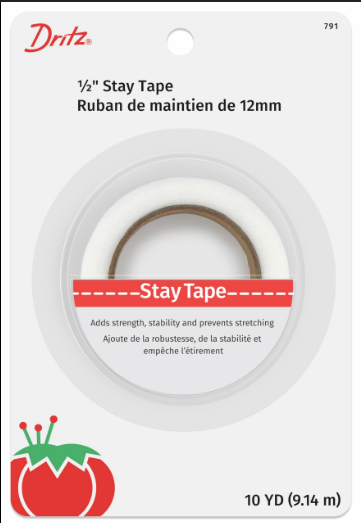 White Stay Tape - 13 mm x 10yd Roll