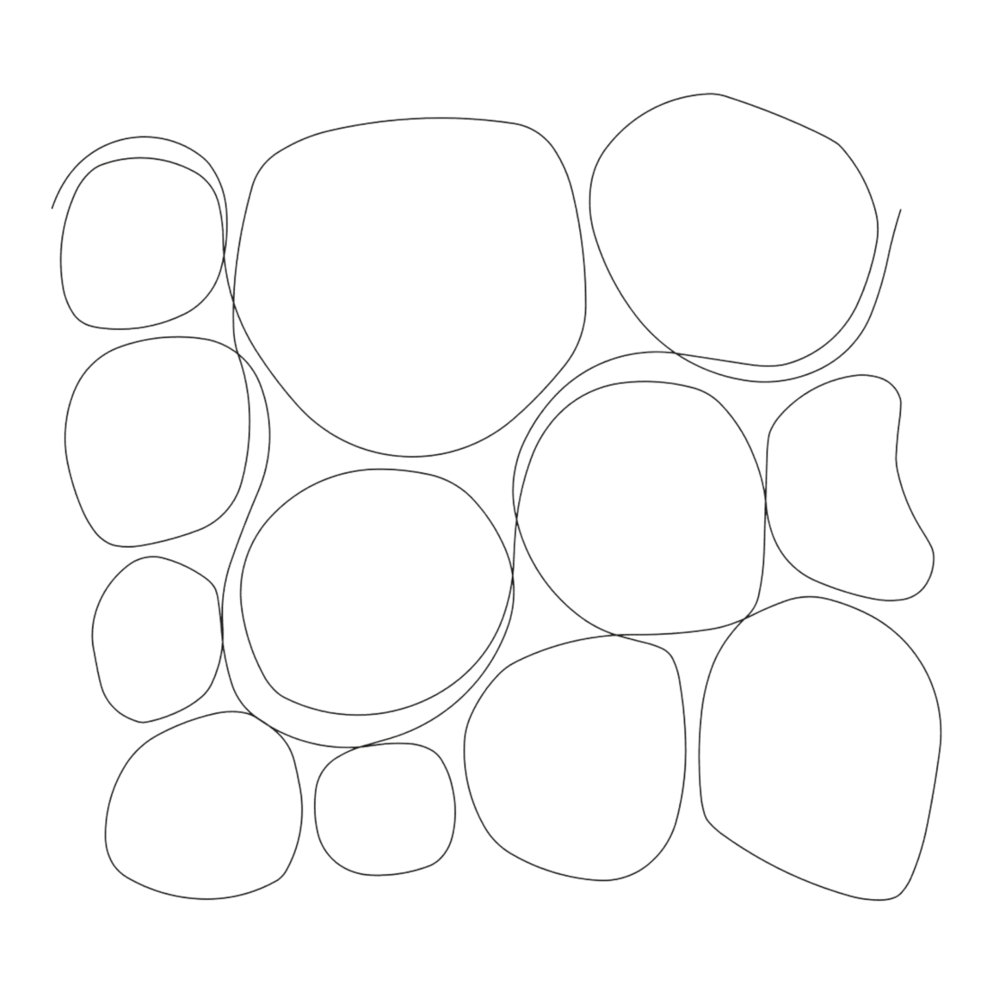 Stencil - Rolling Stone Overall - 8 in - Everything Fabric