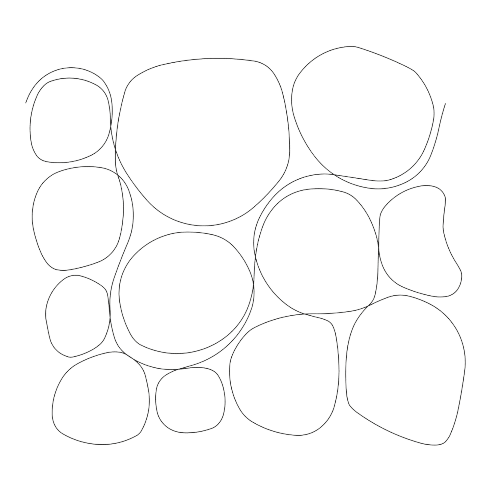 Stencil - Rolling Stone Overall - 8 in - Everything Fabric