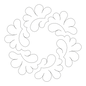 Stencil - WHIRLWIND Block - 7 in - Everything Fabric