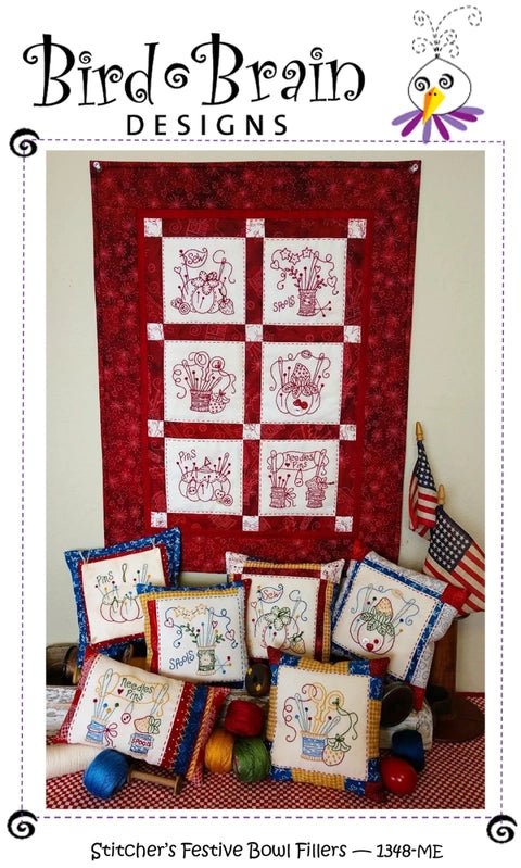 Stitcher's Festive Bowl Fillers Machine Embroidery - Everything Fabric