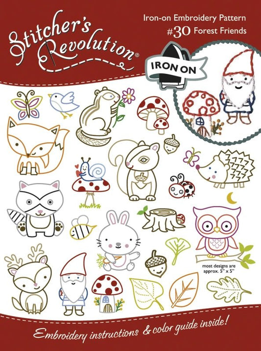 Stitcher's Revolution Transfer Pattern FOREST FRIENDS - Everything Fabric