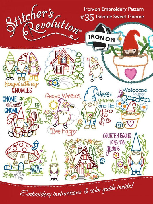 Stitcher's Revolution Transfer Pattern - Gnome Sweet Gnome - Everything Fabric