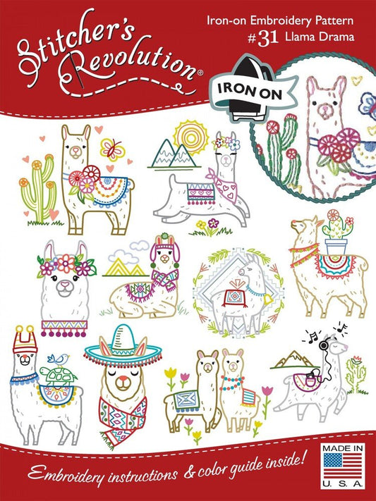 Stitcher's Revolution Transfer Pattern - LLAMA DRAMA - Everything Fabric