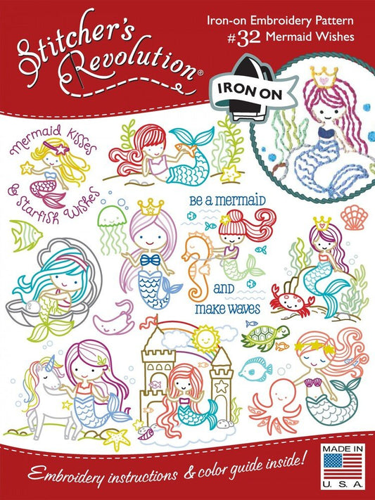 Stitcher's Revolution Transfer Pattern MERMAID WISHES - Everything Fabric