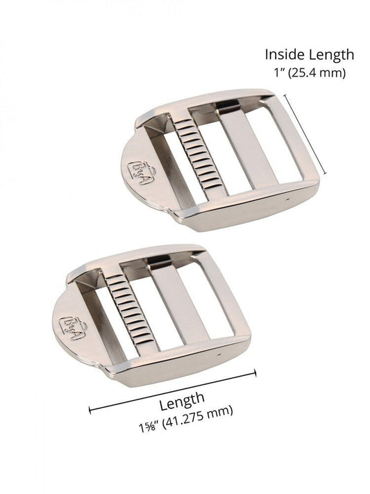 Strap Adjuster - Metal - 25 mm Set of Two - Everything Fabric