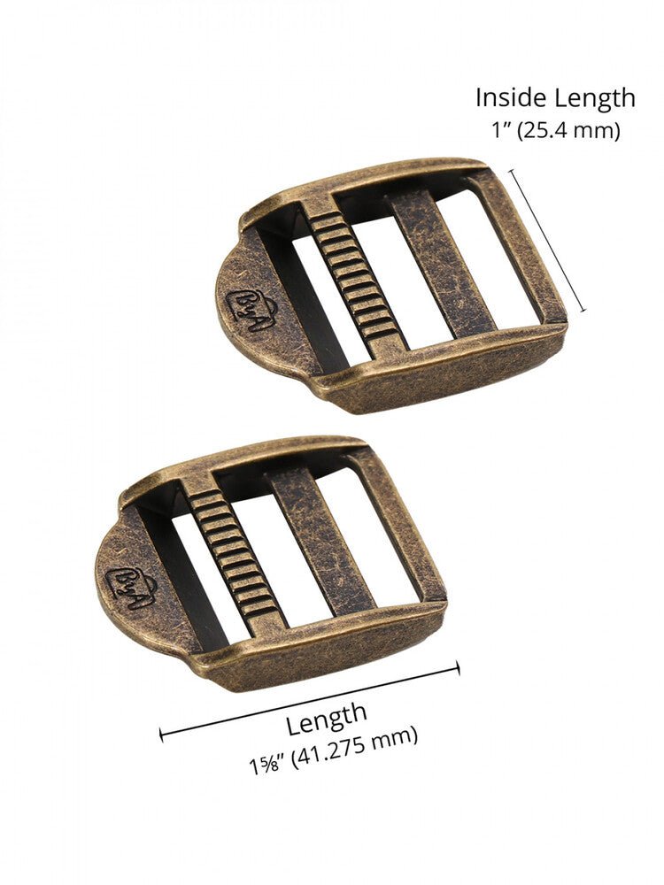 Strap Adjuster - Metal - 25 mm Set of Two - Everything Fabric