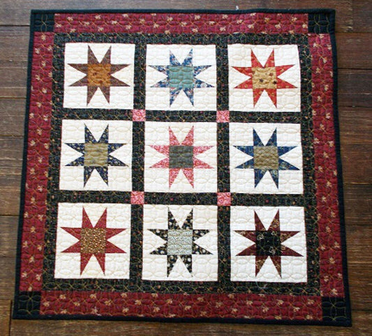 Strippy Stars Mini Quilt Pattern - Everything Fabric