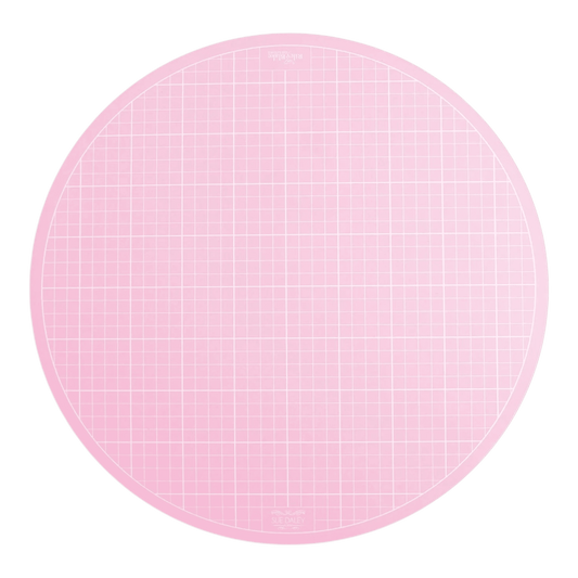 Sue Daley Round Rotating Cutting Mat 10in Pink - Everything Fabric