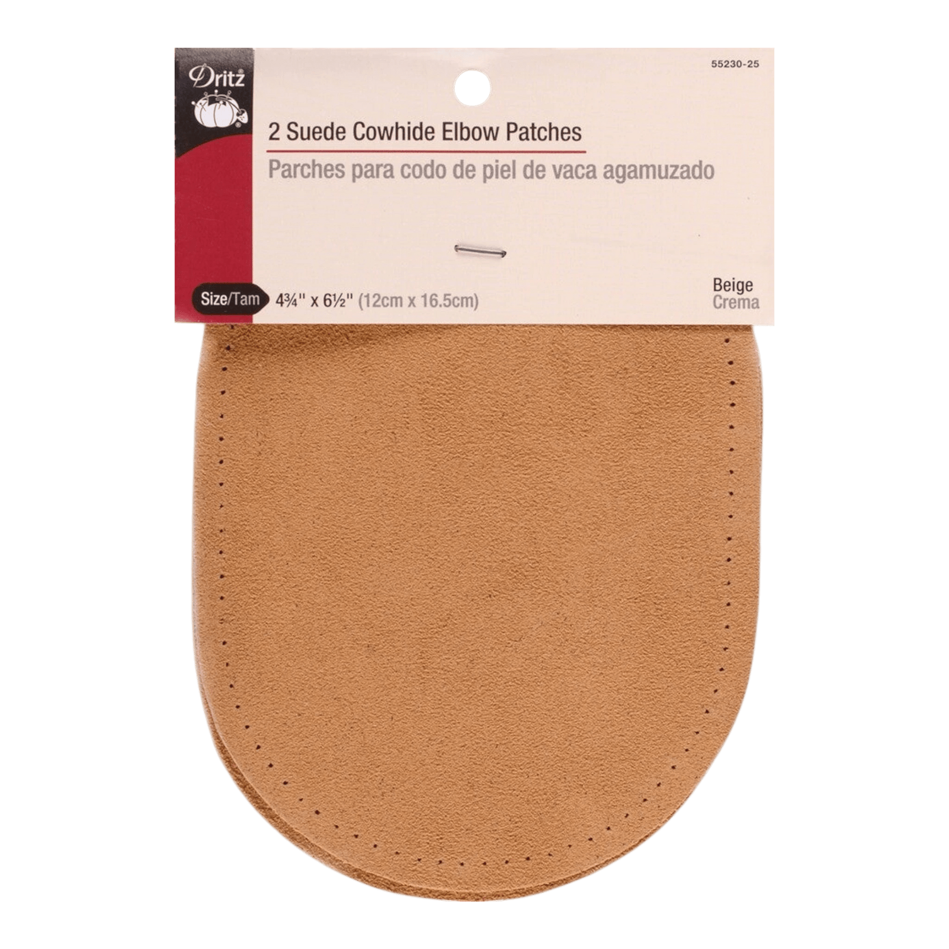 Suede Cowhide Elbow Patches - Beige (Gold) - Everything Fabric