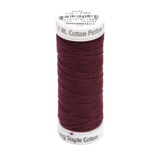 Sulky Thread Cotton Petites - 12wt Dark Chestnut - Everything Fabric