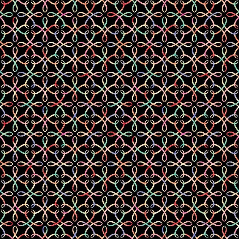 Summer Buzz - Black Foulard - Everything Fabric