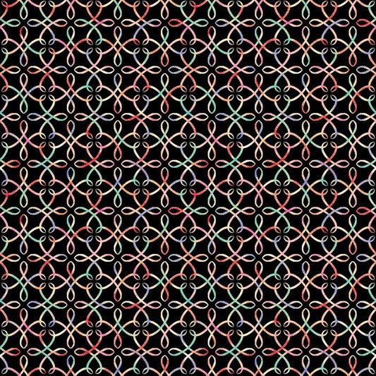 Summer Buzz - Black Foulard - Everything Fabric