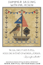 Summer Sailing With Mr. Robin Cross Stitch Pattern - Everything Fabric