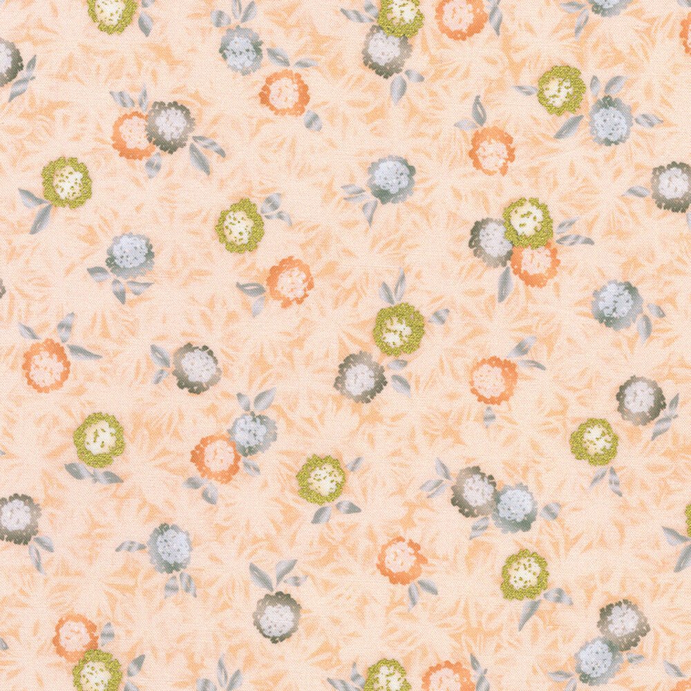 Summerstone - Flowers Peach - Everything Fabric