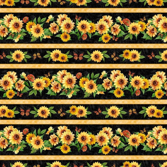 Sunshine Whispers - Multi Repeating Stripe - Everything Fabric