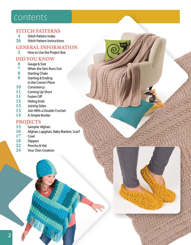 Super Simple Crochet Stitch Pats Book - Everything Fabric