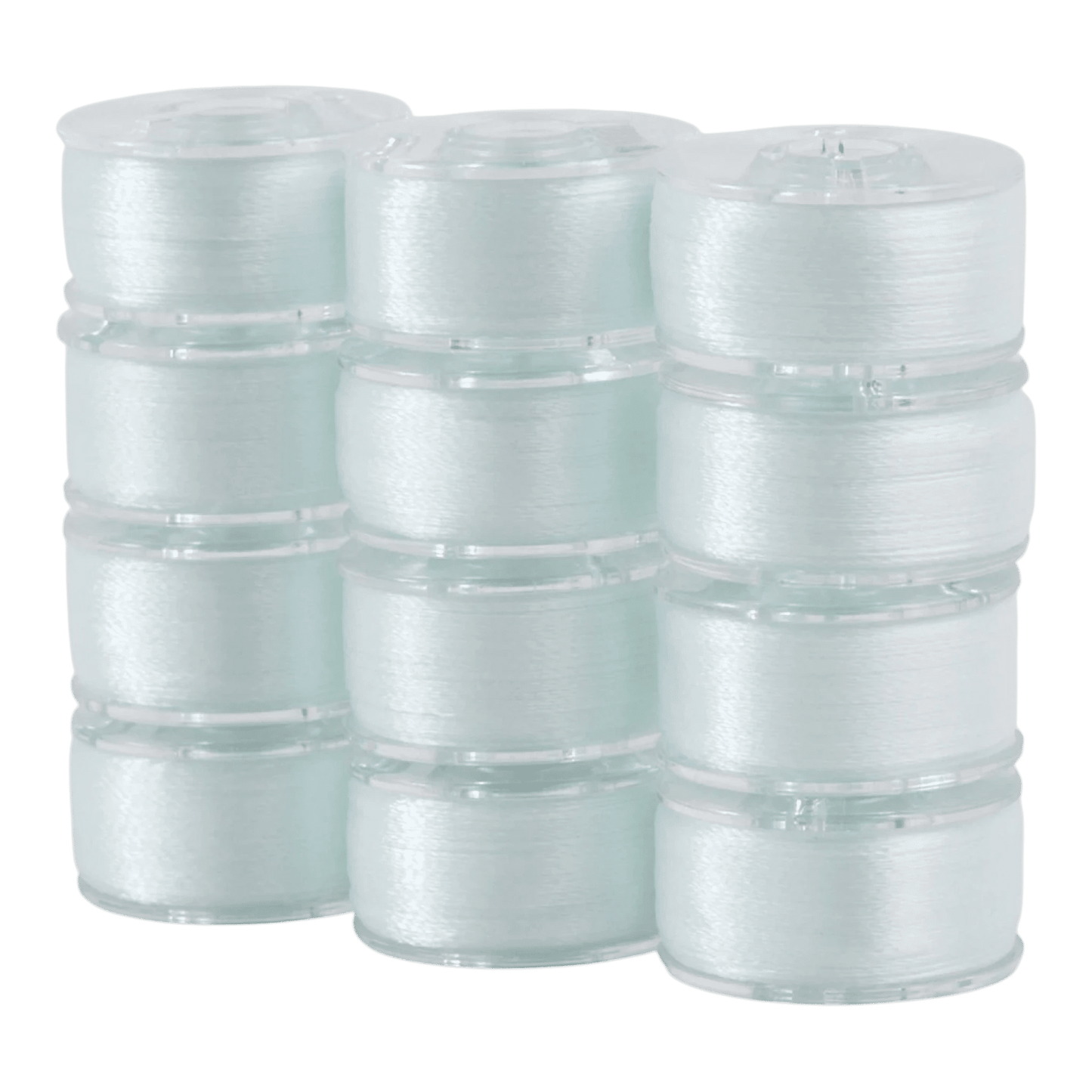 SuperBobs Polyester Bobbin 12pk Class 15 Lace White - Everything Fabric
