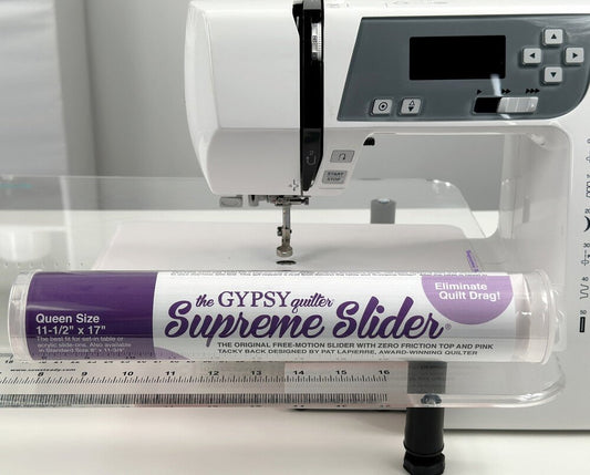Supreme Slider Free Motion Slider with Pink Tacky Back - Everything Fabric