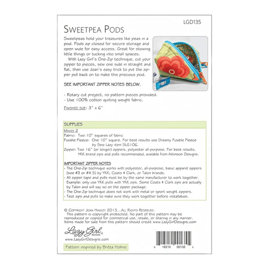 Sweetpea Pods Pattern - Everything Fabric