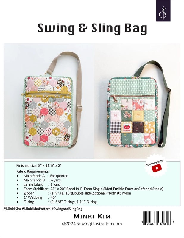 Swing and Sling Bag Pattern - Everything Fabric