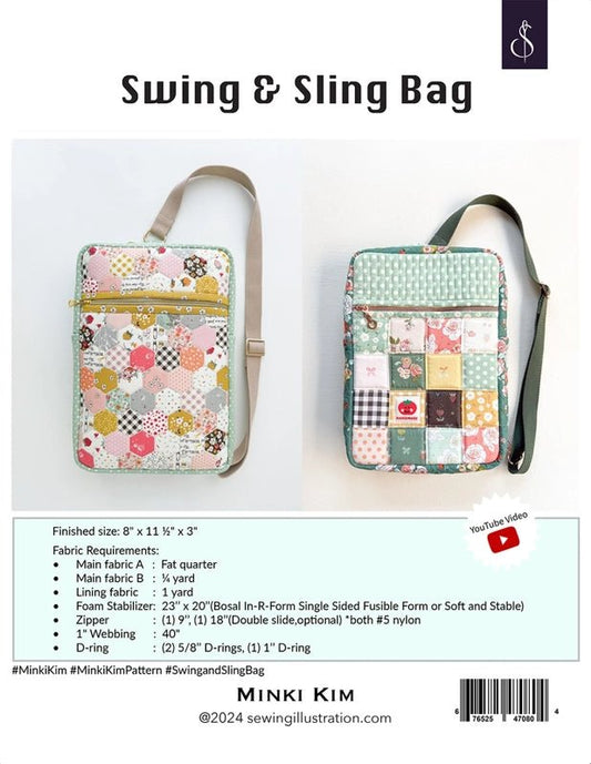 Swing and Sling Bag Pattern - Everything Fabric
