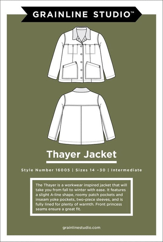 Thayer Jacket Pattern Sizes 14-30 - Everything Fabric