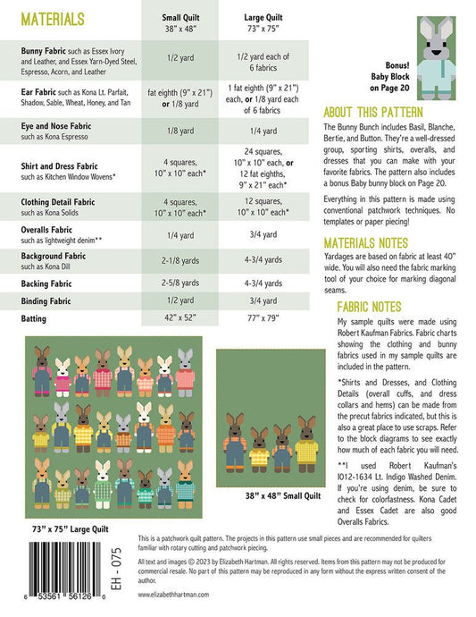 The Bunny Bunch Quilt Pattern - Everything Fabric