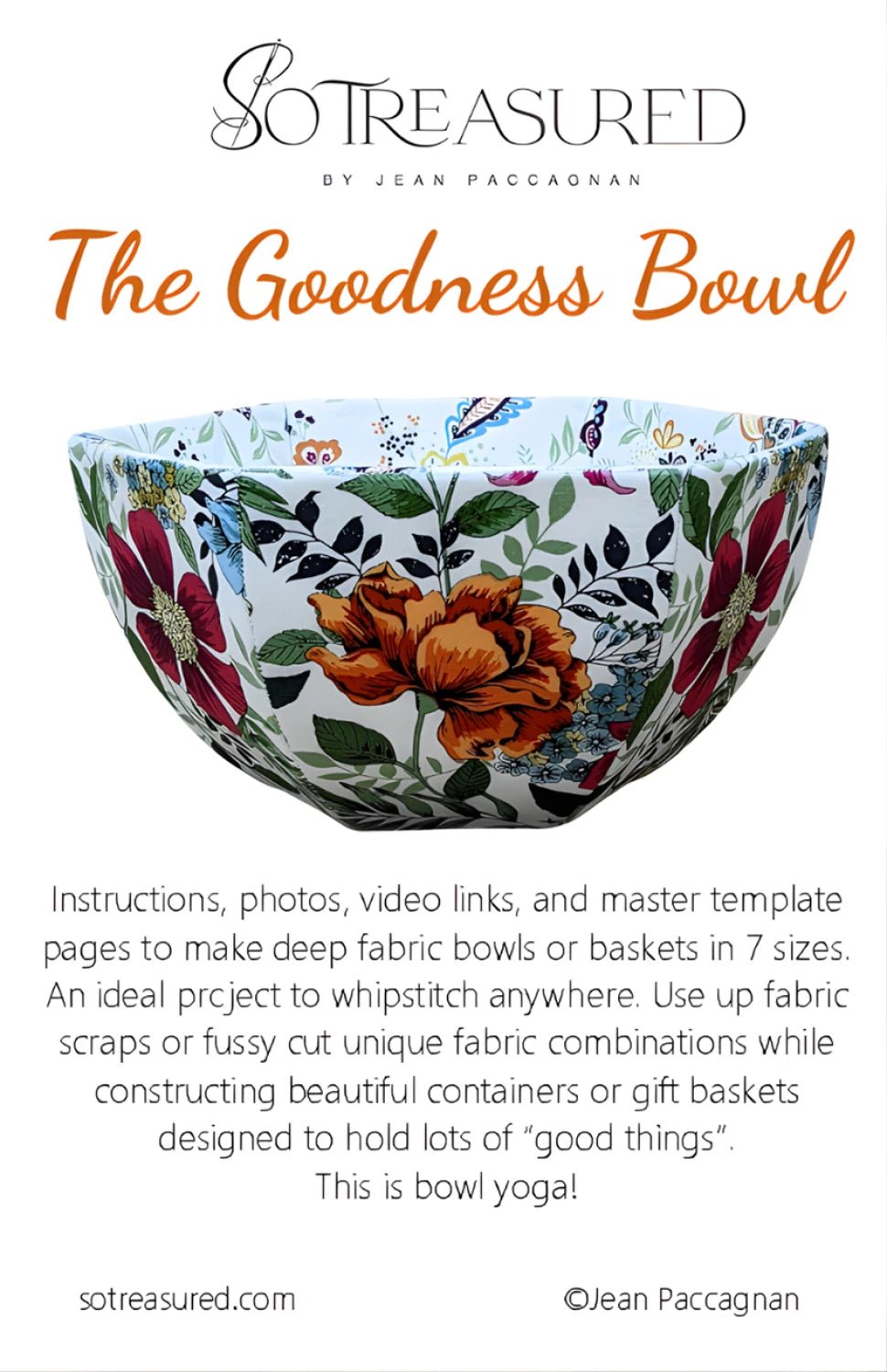 The Goodness Bowl Pattern - Everything Fabric