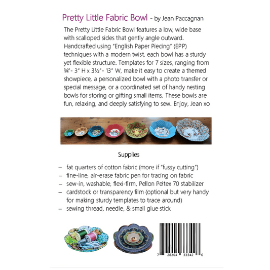The Pretty Little Fabric Bowl Pattern - Everything Fabric