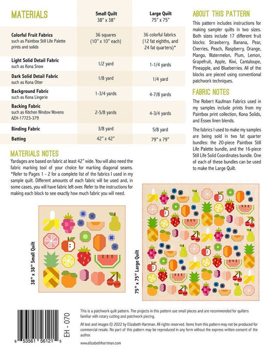 The Produce Section Quilt Pattern - Everything Fabric