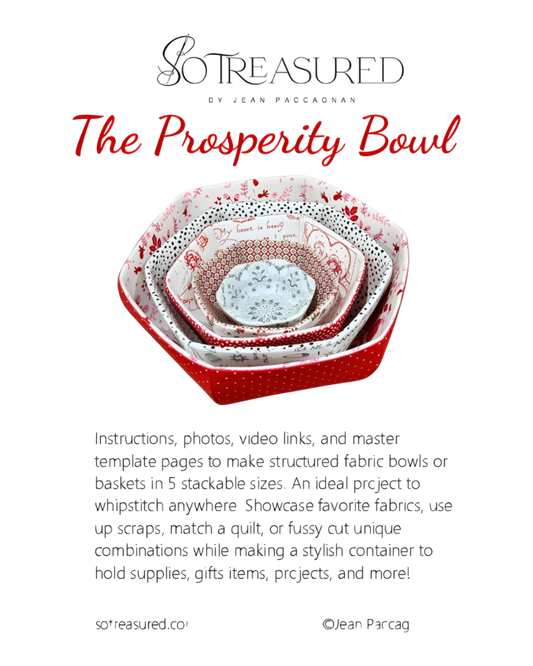 The Prosperity Bowl Pattern - Everything Fabric