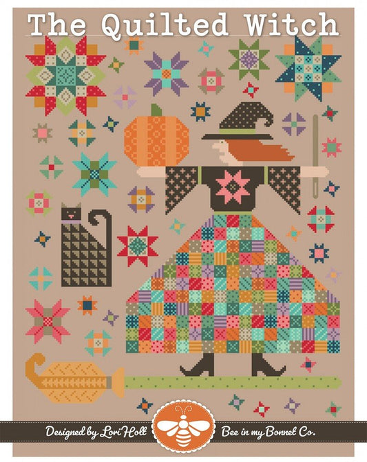 The Quilted Witch Cross Stitch Pattern - Everything Fabric