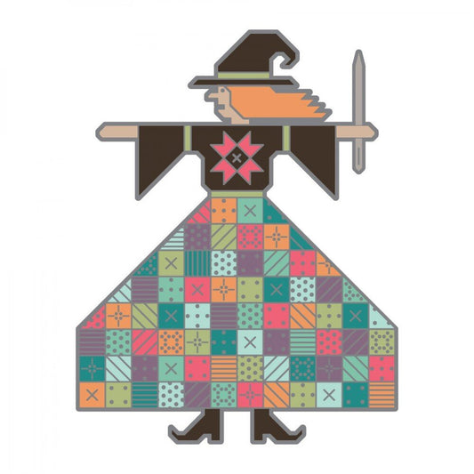 The Quilted Witch Enamel Needle Minder - Everything Fabric