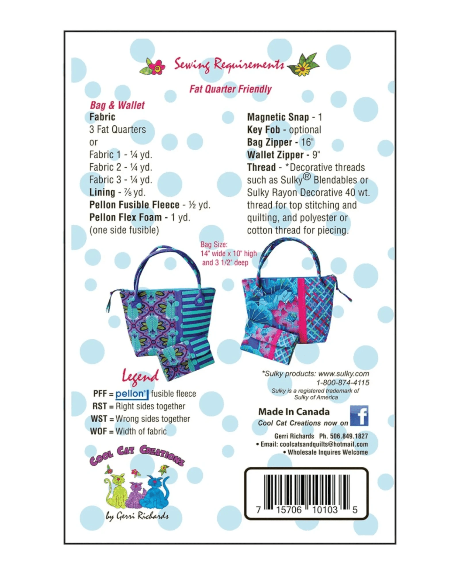 The Stella Bag and Wallet Pattern - Everything Fabric