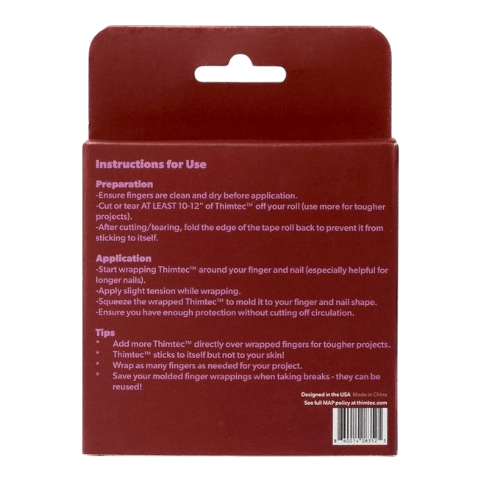 Thimtec Thimble Tape - Cherry Cola - Everything Fabric